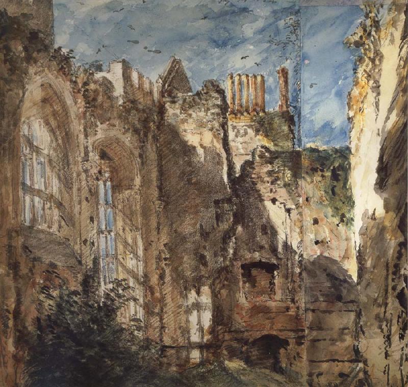 John Constable Cowdray House:The Ruins 14 Septembr 1834 France oil painting art